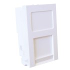PLACA VACIA 25X50 P/CONECTOR KEYSTONE 100-014