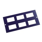 PLACA P/ 6  CONECTORES EXCEL  350-609