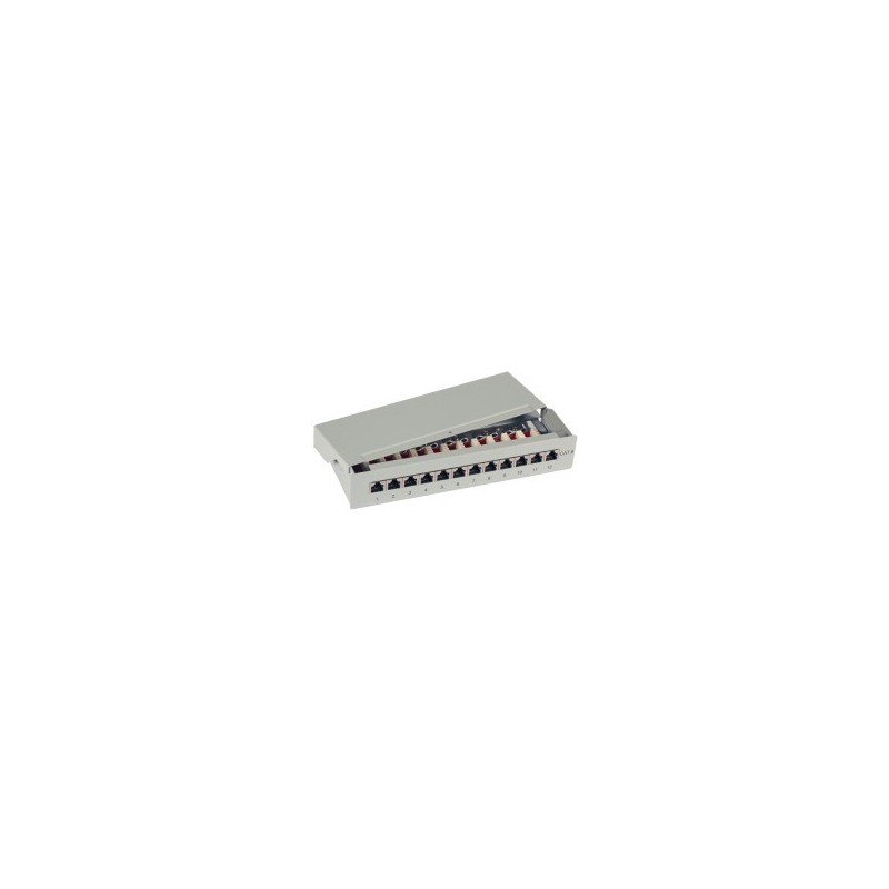 PANEL 12 PUERTOS C6A SUPERFICIE GRIS  37648.5