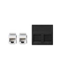 PLACA 2 RJ45 C/VENT.+2CONECT. KB95U-14