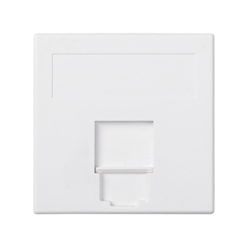 PLACA 50X50 PLANA C/VENT P/1RJ45 50000085-030