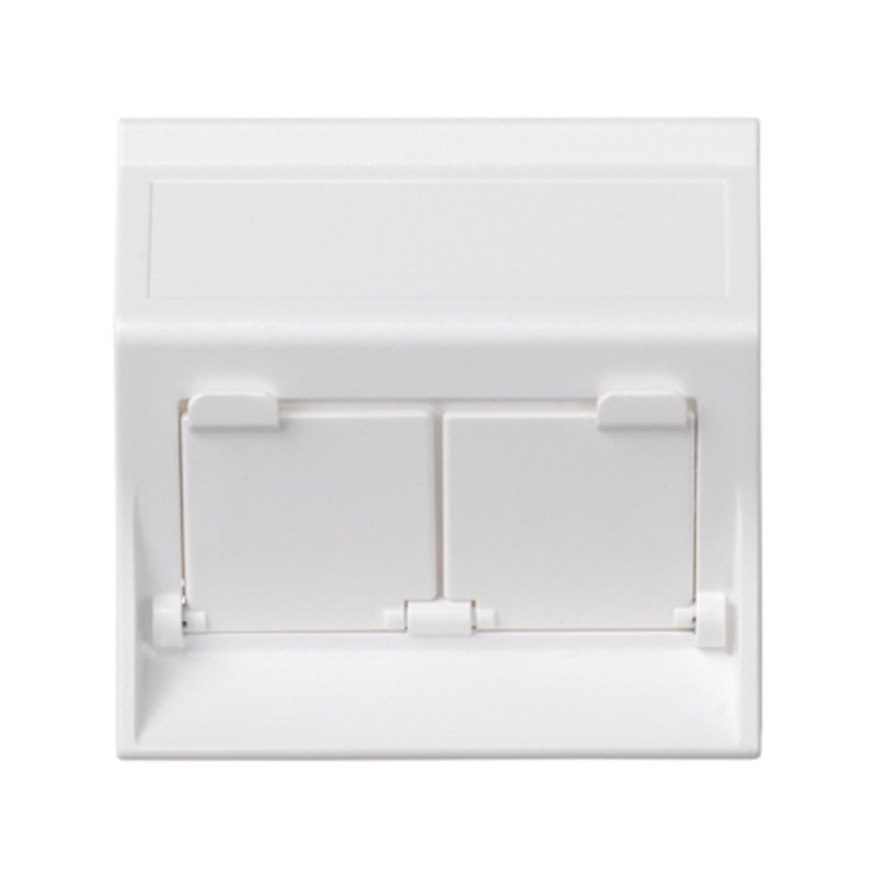PLACA 50X50 INCL C/VENT P/2RJ45 50000086-030