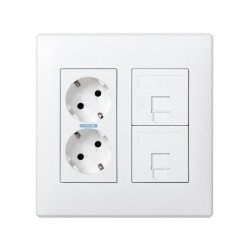 KIT RETAIL 2 MOD. 2BL+2RJ45...