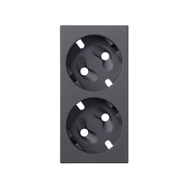 TAPA BASE DOBLE SCHUKO SIN VISO S/LED 50001041-038