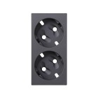TAPA BASE DOBLE SCHUKO SIN VISO S/LED 50001041-038