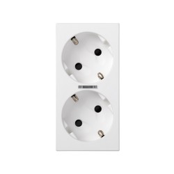 PLACA 2 SCHUKO BL S500 EMB...