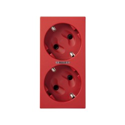 PLACA 2 SCHUKO RJ S500 EMB...