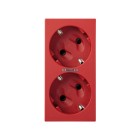 PLACA 2 SCHUKO RJ S500 EMB IDC 50010432-037