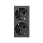 PLACA 2 SCHUKO GRAF S500 EMB IDC 50010432-038