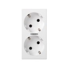 PLACA 2 SCHUKO BL S500 EMB TOR 50010472-030