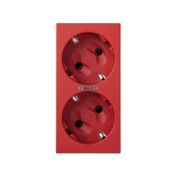 PLACA 2 SCHUKO RJ S500 EMB...