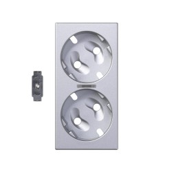 TAPA BASE D. SCHUKO C/LED...