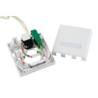 ROSETA PARED 86X86 FTTH 4SC SIMPLE+1RJ45  3M