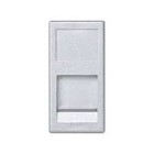 PLACA 1 RJ45 AMP 1/2MEC. V&D PLANA KA76/8