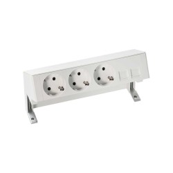 KIT SOB.MESA 3 SCHUK+2 RJ45 BL 42403020-130