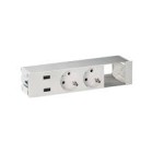 KIT PDM T/CEP.1X2USB+2SCH.+1HUECO BL 44422000-130