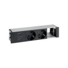KIT PDM T/CEP.1X2USB+2SCH.+1HUECO NE 44422000-138