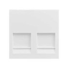 PLACA PLANA C/GUARDAPOLVO P/2 RJ45 40000089-030