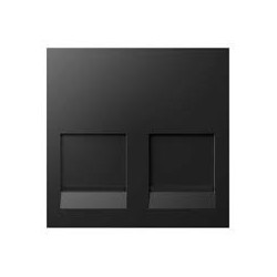 PLACA PLANA C/GUARDAPOLVO P/2 RJ45 40000089-038