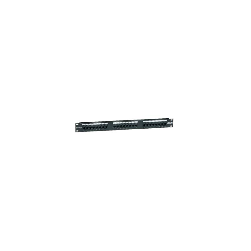 PANEL 19"UTP 24C6+ 1U NEGRO  GC