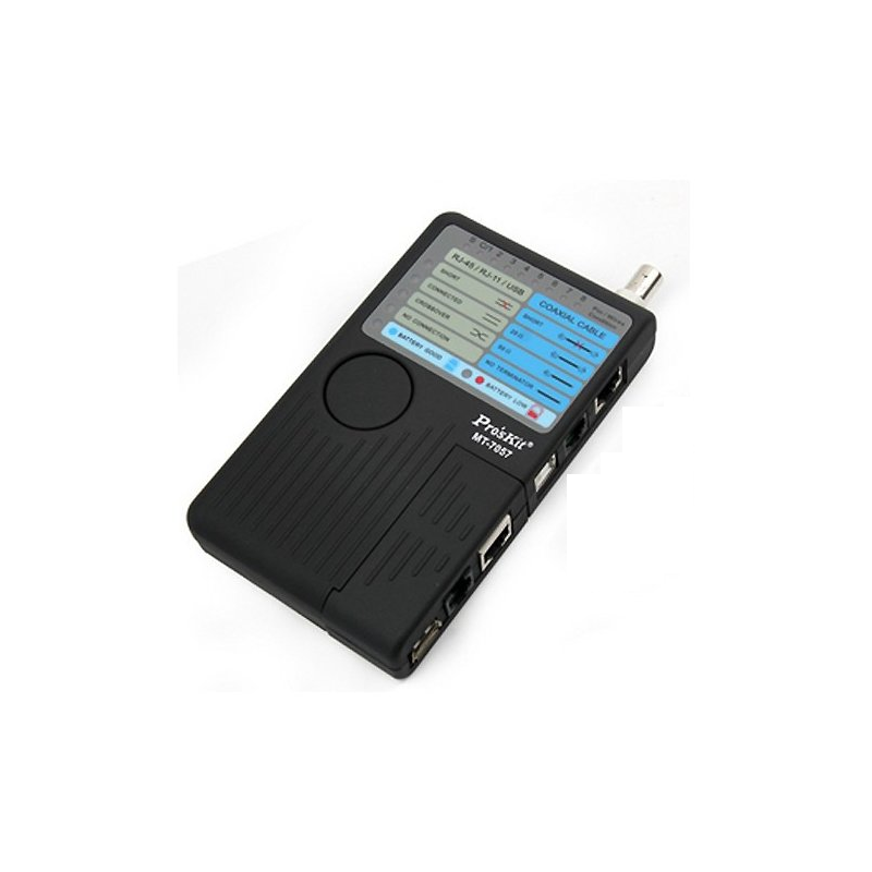 TESTER MULTIMEDIA RJ11/RJ45/USB/BNC MT-7057 PROSKT