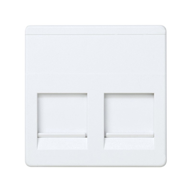 PLACA P/2 CONECTORES RJ45 AMP MOD ANCHO 27486-35