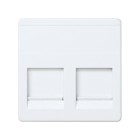 PLACA P/2 CONECTORES RJ45 AMP MOD ANCHO 27486-35