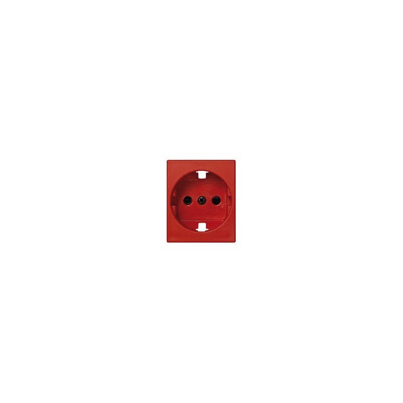 TAPA 2P+TT LATERAL SCHUKO+ SEGURIDAD ROJO 82041-57