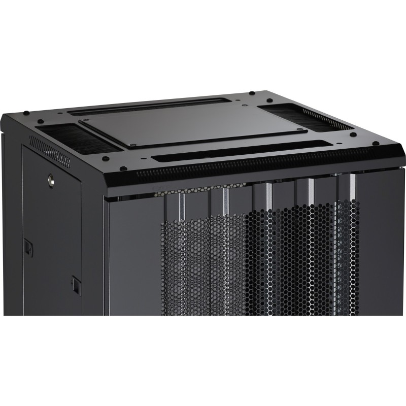 RACK 19" 42U A800XF1000 NE ER 542-42810-WDBF-BK, P/DELANTERA MICRO. TRASERA DOBLE MICRO.