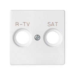 PLACA TOMA R-TV+SAT BLANCA...