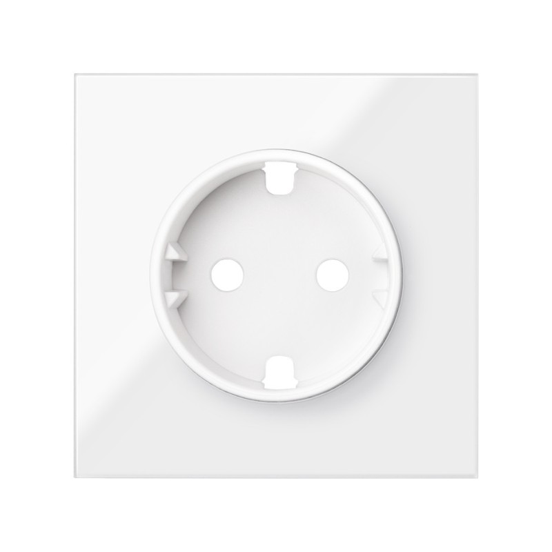 TAPA P/BASE DE ENCHUFE SCHUKO BLANCO 10000041-130