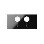 TAPA P/TOMA R-TV + SAT NEGRA 10000053-138