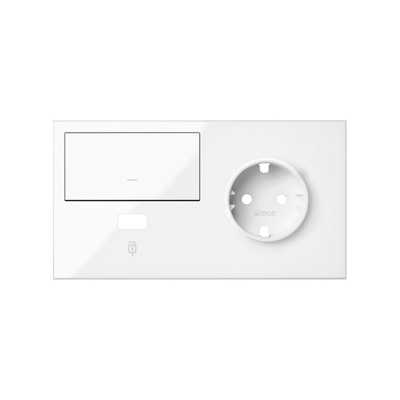 KIT FRONT 1 SCH+1 TECLA+1 USB (DRCHA) 10020206-130