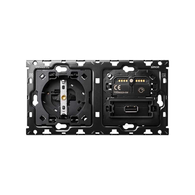 KIT BACK 2 EL. 1SCH+ 1 INT REG + USB 10010209-039