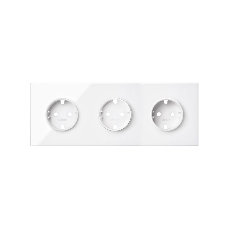 KIT FRONT 3 ELEM.3 BASE SCHUKO BLANCO 10020302-130