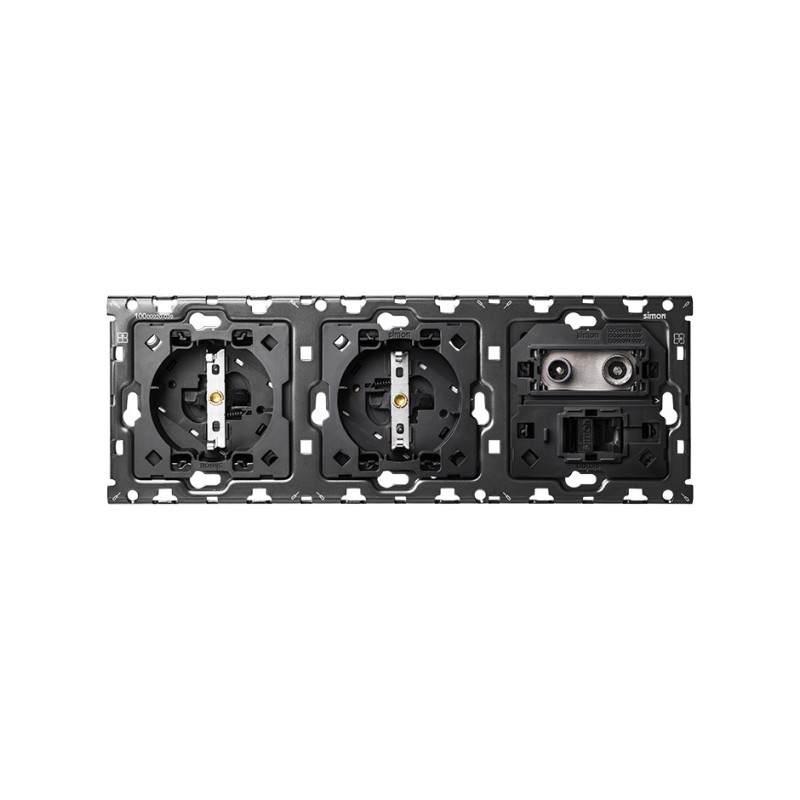 KIT BACK 3 ELEM. 2 BSCH+1TV+1RJ 10010303-039