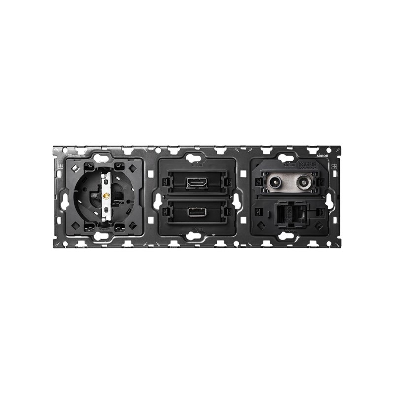 KIT BACK 3EL.1 BSC+1HDMI+1USB+1RJ+1TV 10010304-039