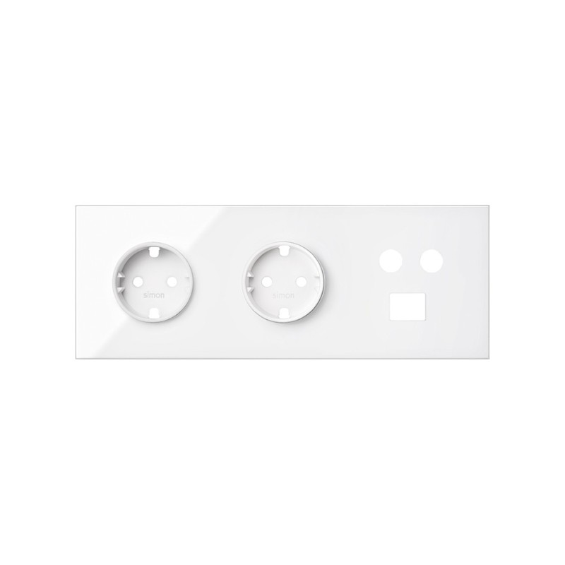 KIT FRONT 3 ELEM. 2SCH+1TV+1RJ 10020303-130