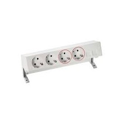 KIT SOB.MESA 2SCH BL+2SCH RO+2RJ45 BL 42502220-130