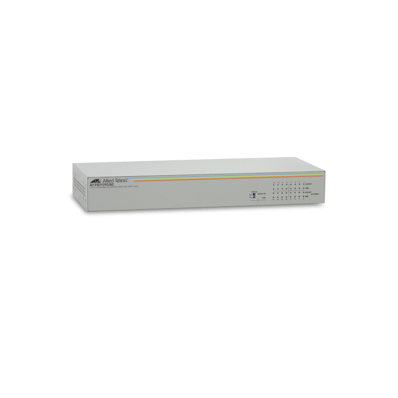 SWITCH 16P 10/100+ 1P FIBRA SC FS717FC/SC AT
