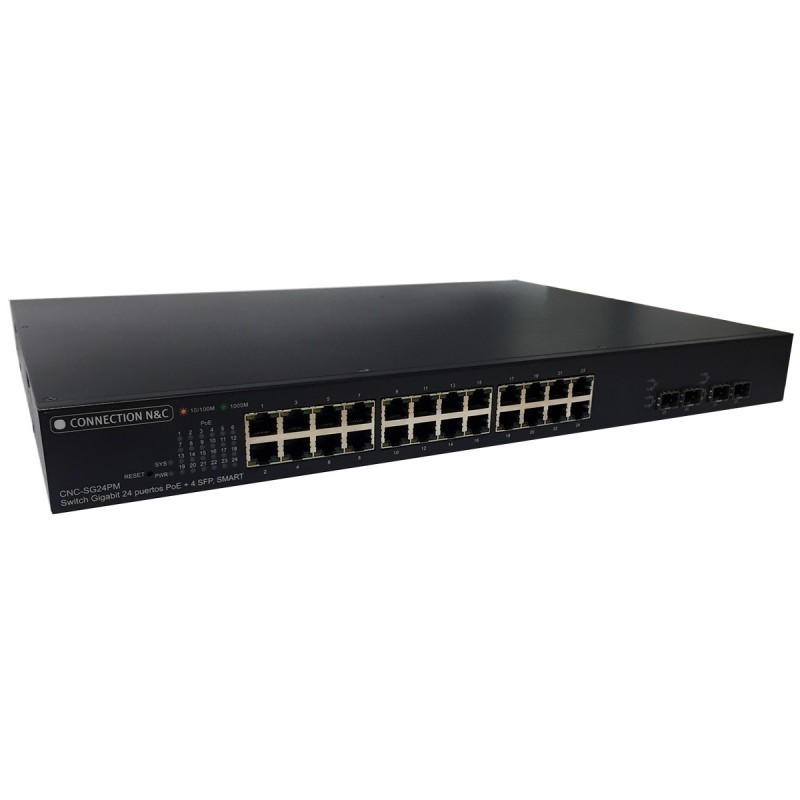 SWITCH 24P 10/100/1000 POE 330W+ 4SFP CNC-SG24PM
