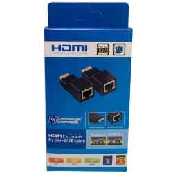 EXTENSOR HDMI 1/CABLE UTP C6 30M. S/ALIM EXT100