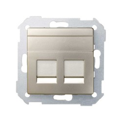 TAPA 2 CONECTORES RJ AMP...