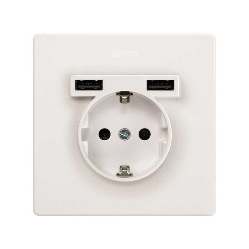 KIT MONOBLOCK SCHUKO+2 CARG.USB 1 ELE.27190610-090