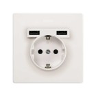KIT MONOBLOCK SCHUKO+2 CARG.USB 1 ELE.27190610-090