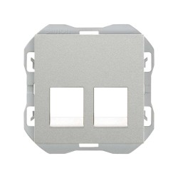 TAPA RJ45 DOBLE SIN...