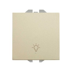 PULSADOR CON GRABADO LUZ 10A  20000151-094