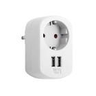 ADAPTADOR COMBI SCHUKO C/2 USB BL CL118154