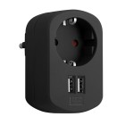 ADAPTADOR COMBI SCHUKO C/2 USB NE CL118161
