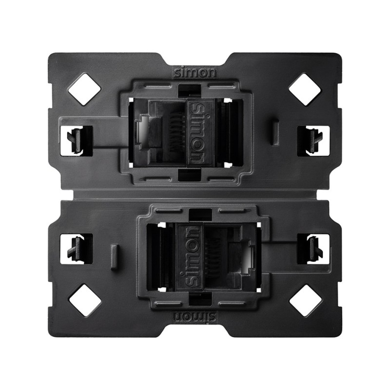 ADAPTADOR CON 2 CONECTORES RJ45 C6 10002544-039